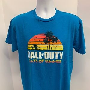 Call of Duty Days of Summer Blue T Shirt size L